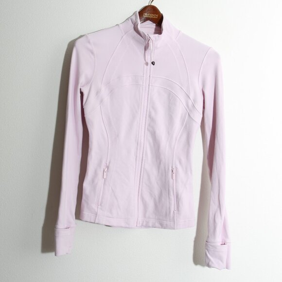 Lululemon Define Jacket *Luon Light Baby Pink Full Zip Thumbholes Cuffins Size 4 - Picture 2 of 15